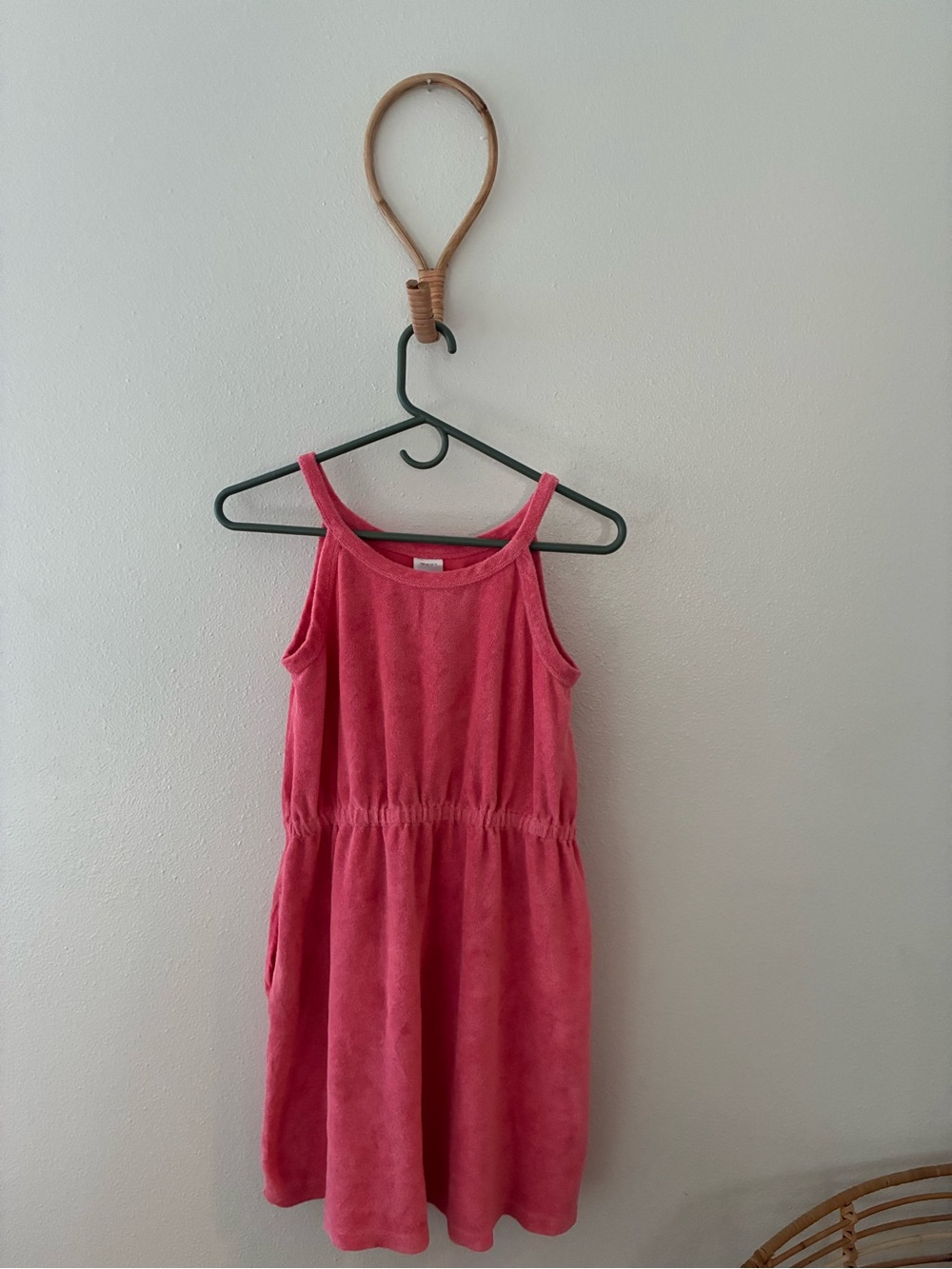 Hanna Andersson Terry Swim Cover-Up Dress in Pink